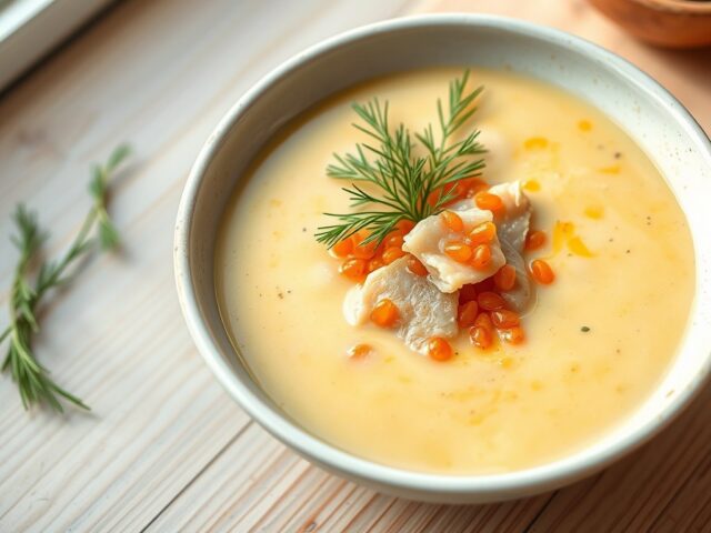 Aardappelsoep met forel
