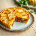Aardappeltaart met pikant gehakt