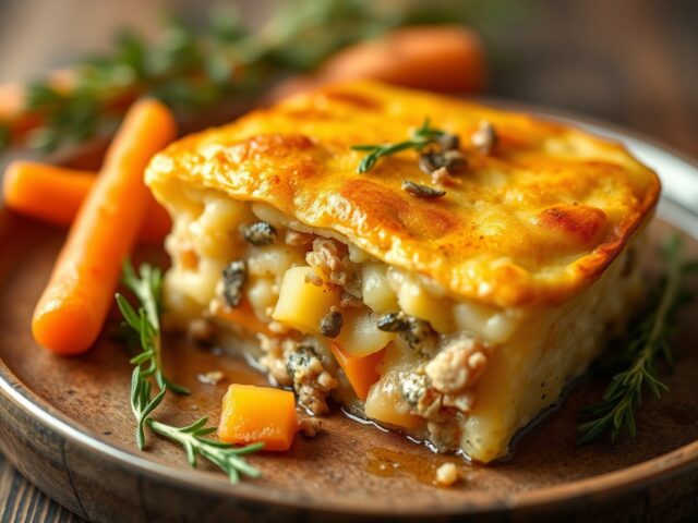 Aardappeltaart met tonijn