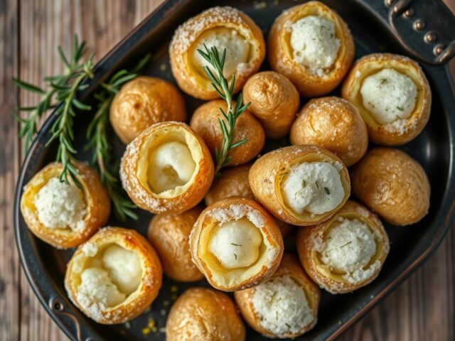 Aardappeltjes in zoutkorst