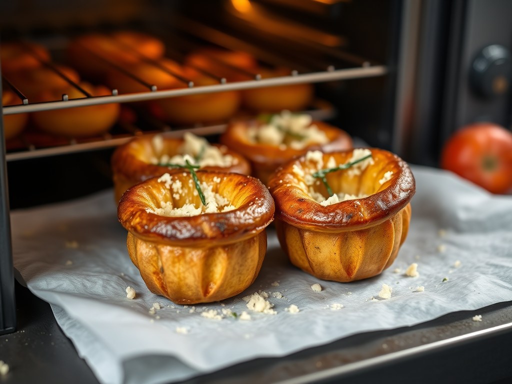 Aardappelwaaiers uit de oven, AI-gegenereerde illustratie