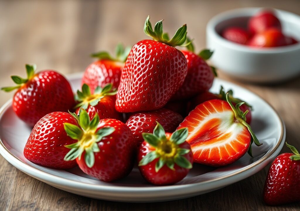 Aardbeien botervlinders, AI-gegenereerde illustratie