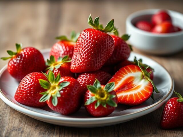 Aardbeien botervlinders