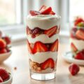 Aardbeien mascarponetrifle