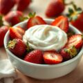 Aardbeien met mascarponecrème