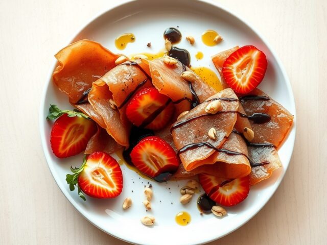 Aardbeien met Pata Negra