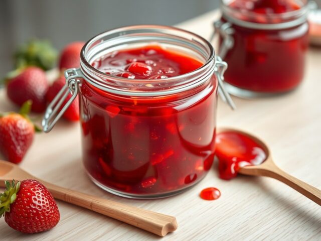 Aardbeien-sinaasappeljam
