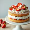 Aardbeiencake