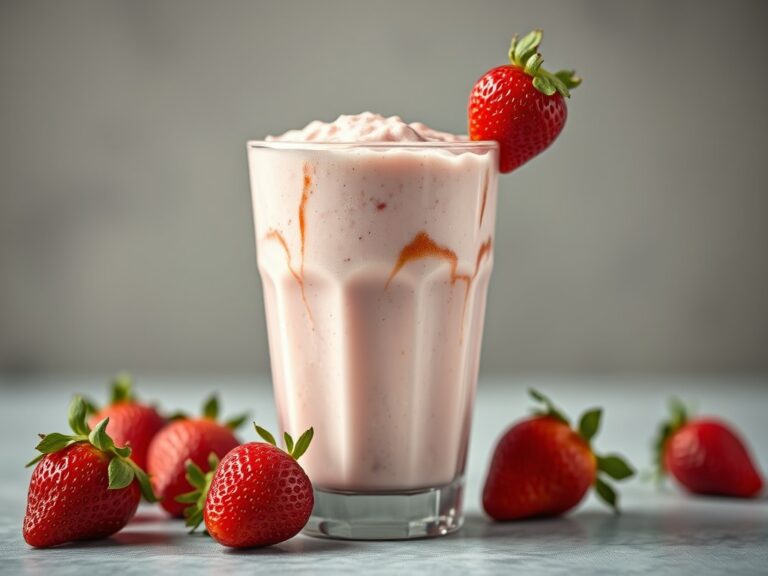 Aardbeienmilkshake