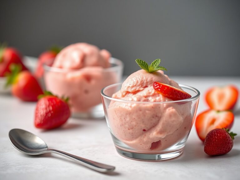 Aardbeiensorbet