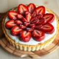 Aardbeientaart met limoen