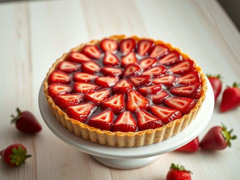 Aardbeienvlaai