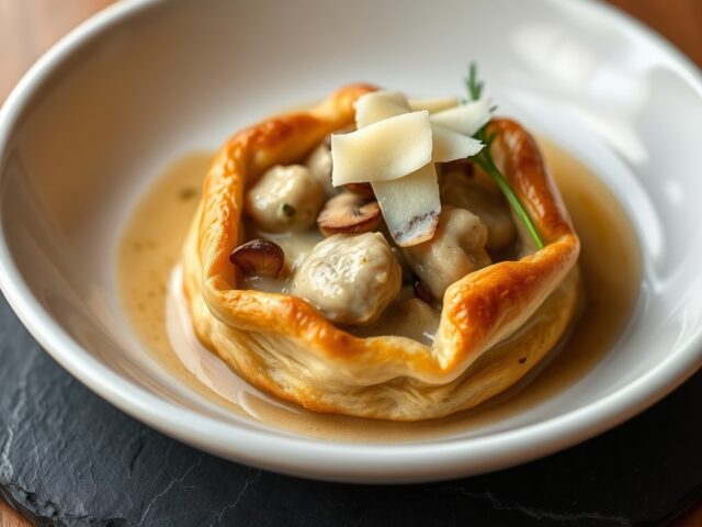 Aardperen met morilles en tête de moine