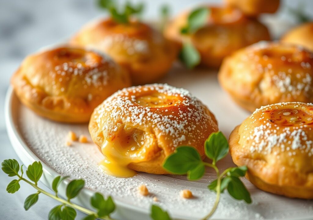 Abrikozen-sesamghoriba’s (koekjes), AI-gegenereerde illustratie