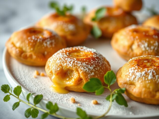 Abrikozen-sesamghoriba’s (koekjes) — AI-gegenereerde illustratie