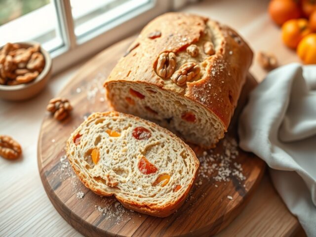Abrikozen-walnotenbrood