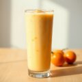 Abrikozen-yoghurtshake