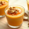 Abrikozenmousse met bitterkoekjes en amaretto