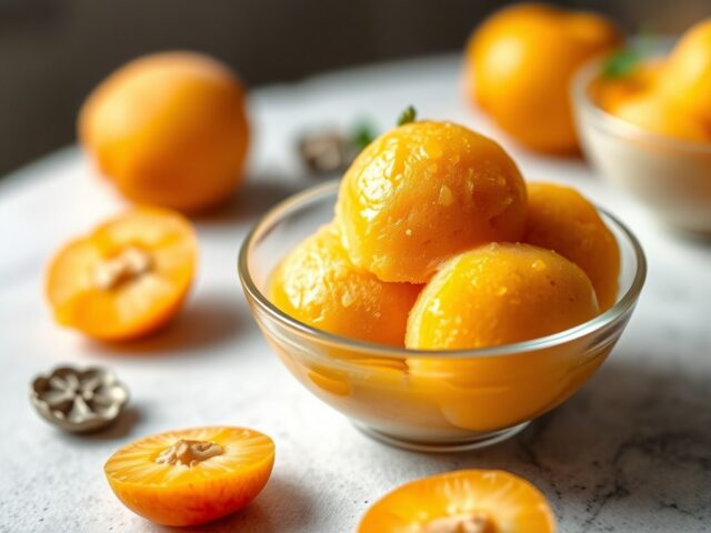 Abrikozensorbet