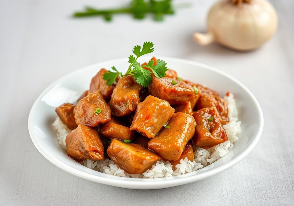 Adobo (Kip – Varkensvlees), AI-gegenereerde illustratie