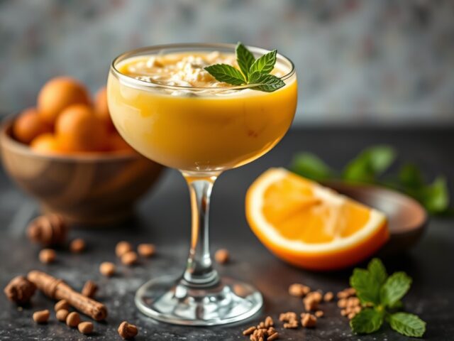 African Touch Cocktail — AI-gegenereerde illustratie