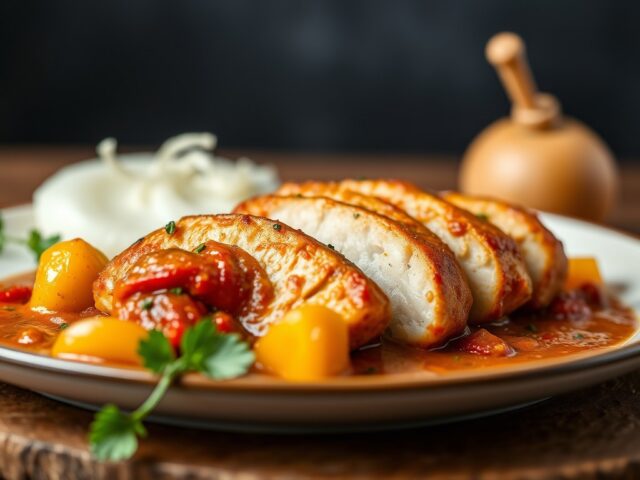 Afrikaanse kipfilet met chilisaus