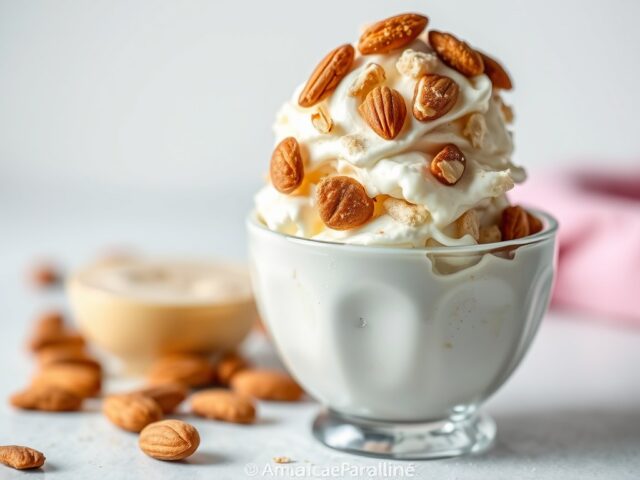 Amandelpraliné-ijs