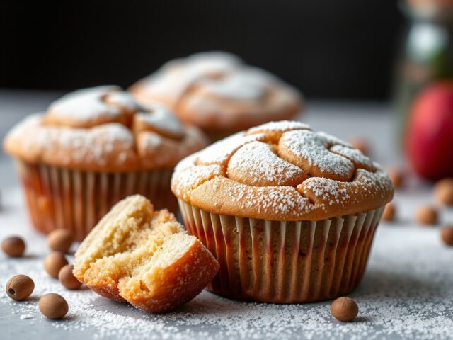 Amarena muffins — AI-gegenereerde illustratie