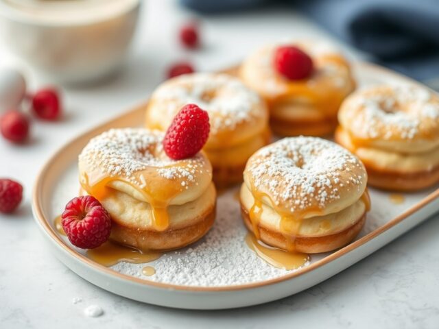 Amaretto griesmeelpuddinkjes met pruimen