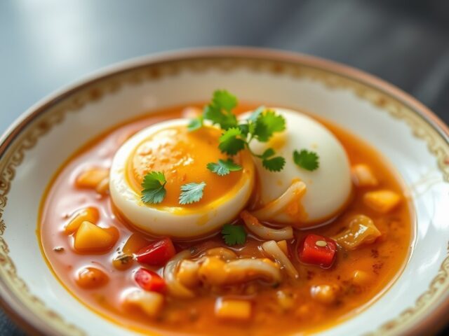 Ame koemoete – ei in indonesische saus