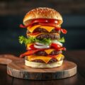 American cheeseburger