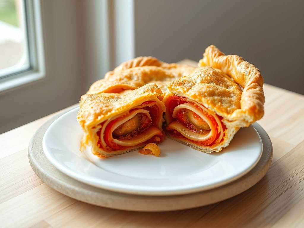 Amerikaanse tomatenpie, AI-gegenereerde illustratie