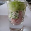 Amuse beenham,+ komkommer