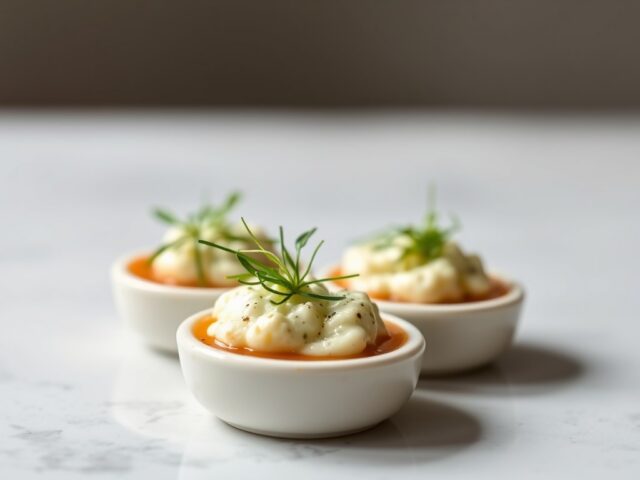 Amuse met Gorgonzola en Venkel — AI-gegenereerde illustratie