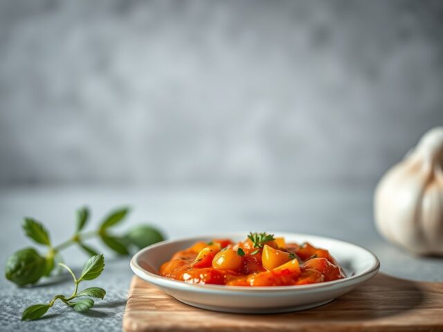 Amuseglaasje met gazpacho en Gamba