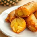 Ananas in loempiavelletjes