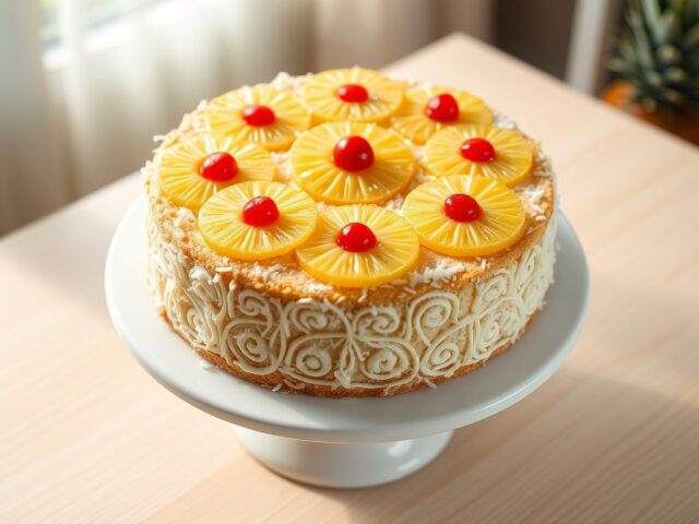 Ananas-kokostaart
