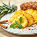 Ananas met kruidige muntsuiker