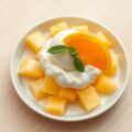 Ananas met zoete kokossaus
