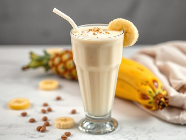 Ananas shake — AI-gegenereerde illustratie