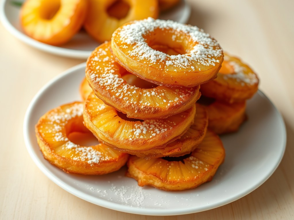 Ananasbeignets, AI-gegenereerde illustratie