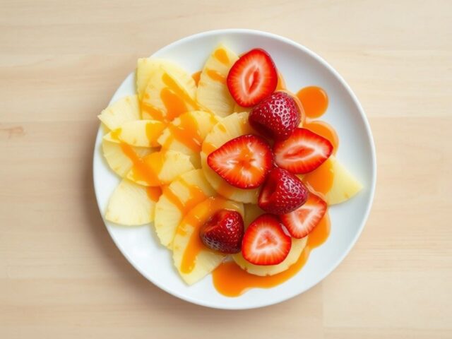 Ananascarpaccio met Frusi