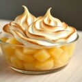 Ananascompote met meringuetopping