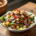 Andijviesalade met steak