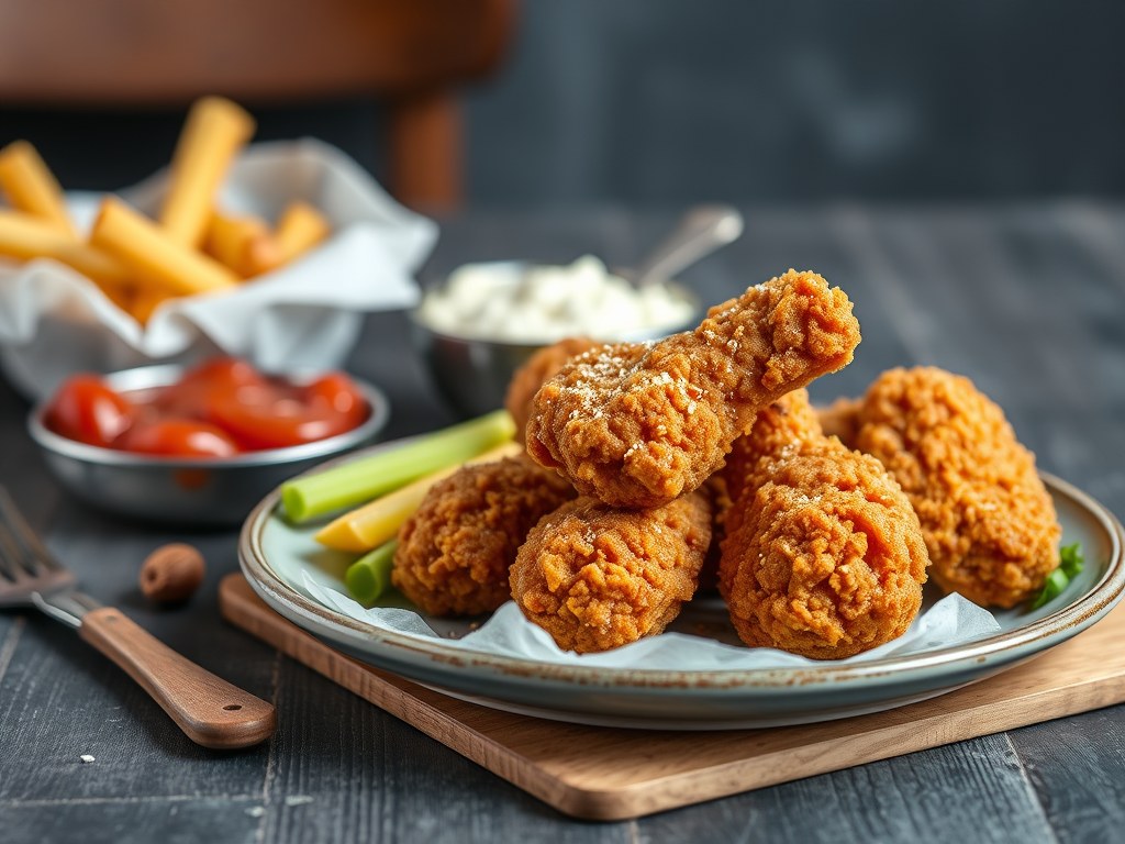 ann’s southern fried chicken, AI-gegenereerde illustratie