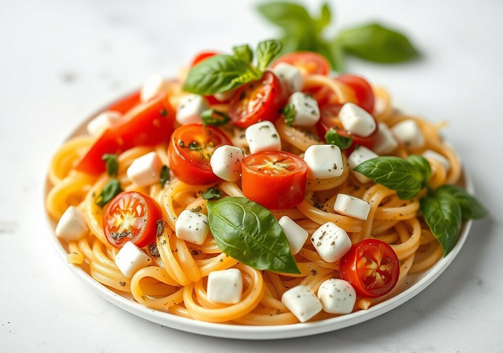 Antipasta-salade, AI-gegenereerde illustratie