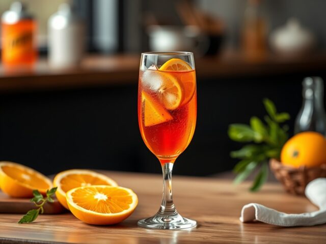 Aperol Spritz — AI-gegenereerde illustratie
