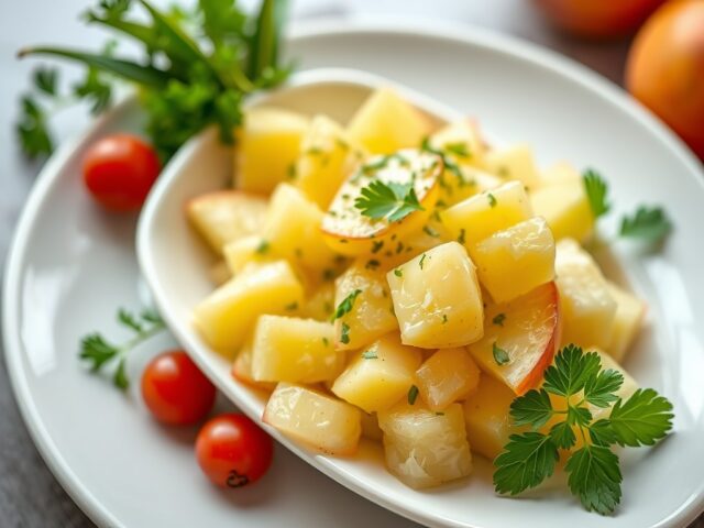 Appel ananas salade