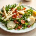 Appel-aspergeslaatje met geitenkaas