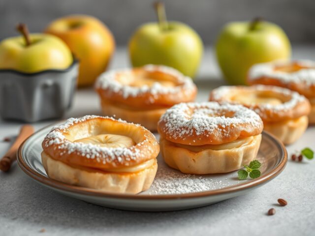 Appel bladerdeeg taartjes